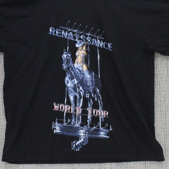 Beyoncé The Renaissance World Tour Black 2XL Mens T-Shirt Black Concert Music - Picture 5 of 9